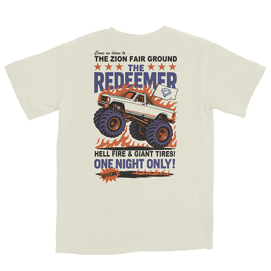 THE REDEEMER TEE - IVORY