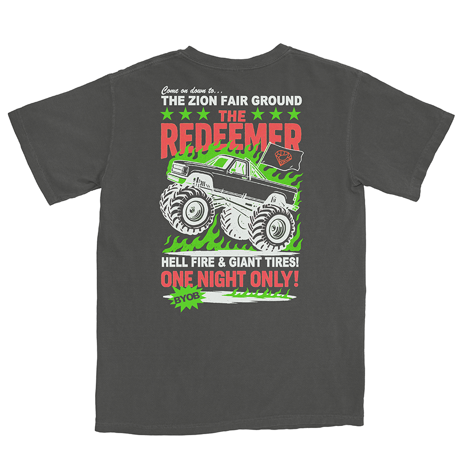 THE REDEEMER TEE - PEPPER