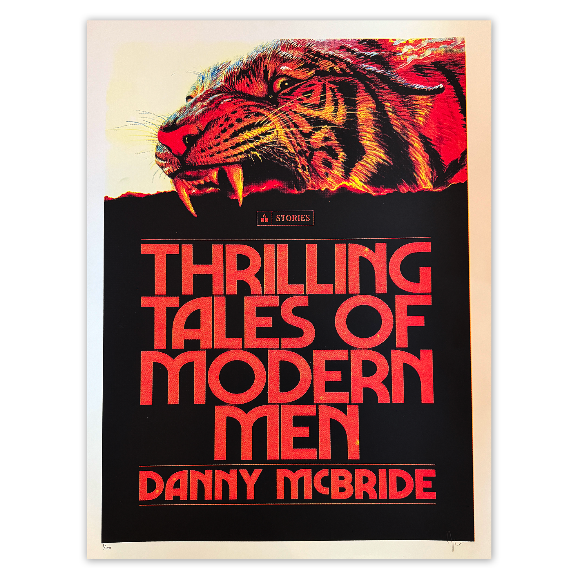 THRILLING TALES - HAND SCREEN PRINTED POSTER - *LIMITED 1/100*