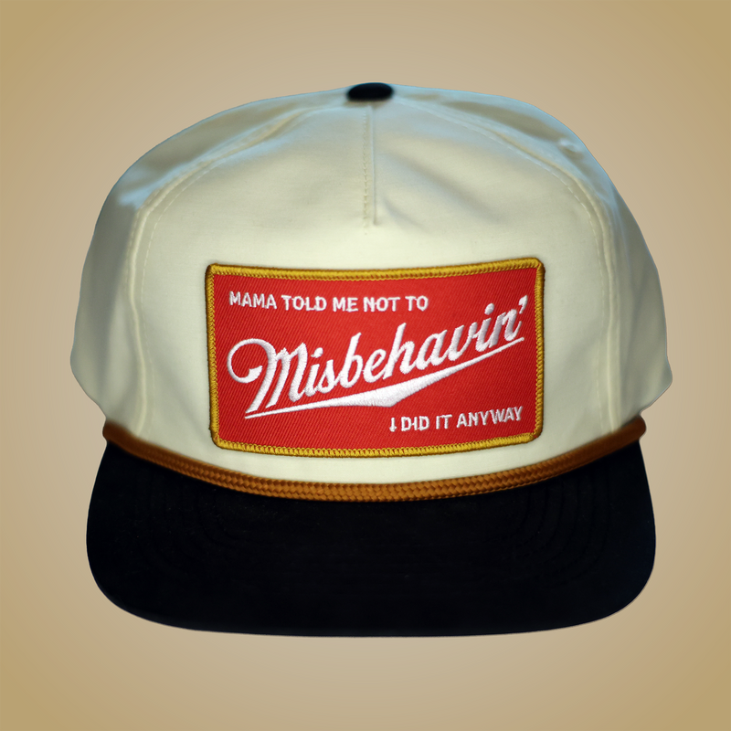 MISBEHAVIN' PATCH HAT - TAN/SIENNA