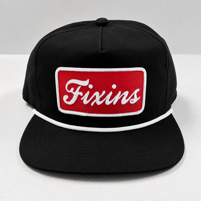 FIXIN'S SNAPBACK ROPE HAT - BLACK