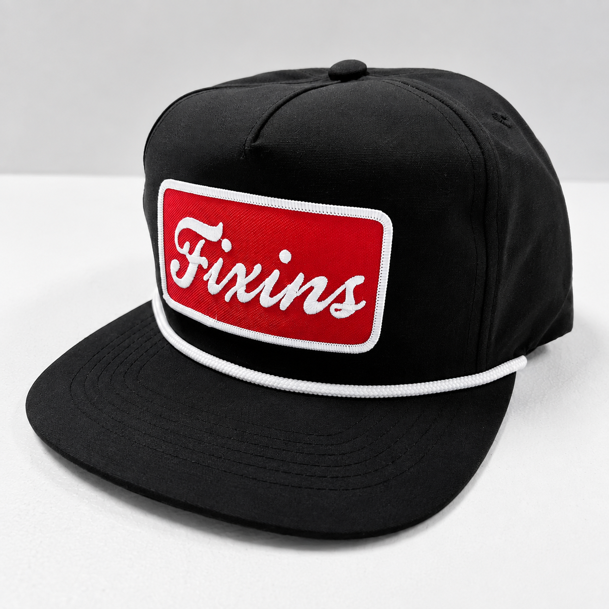 FIXIN'S SNAPBACK ROPE HAT - BLACK
