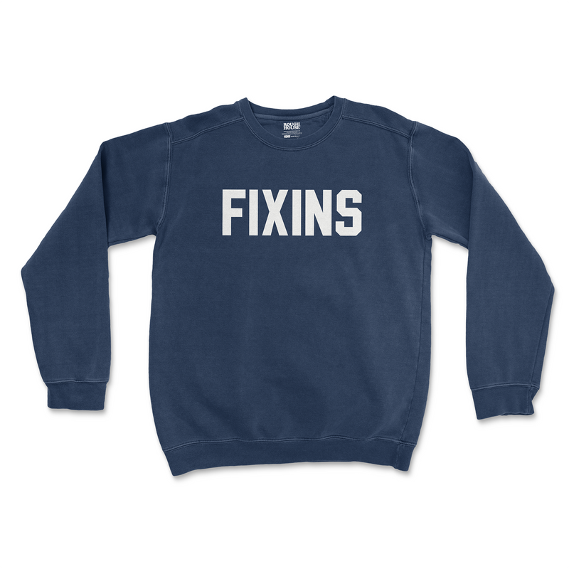 FIXINS VARSITY CREWNECK - NAVY