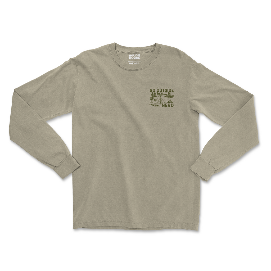 GO OUTSIDE NERD LONG SLEEVE TEE