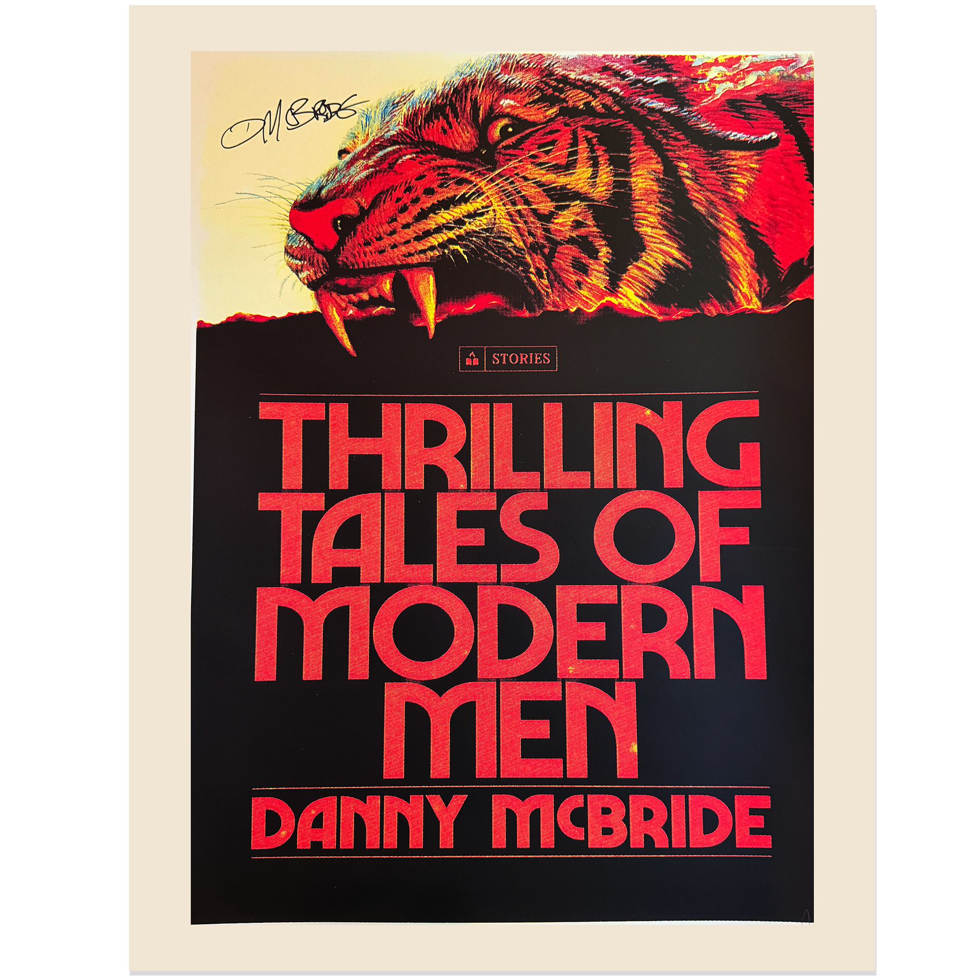 THRILLING TALES - HAND SCREEN PRINTED POSTER *AUTOGRAPHED*