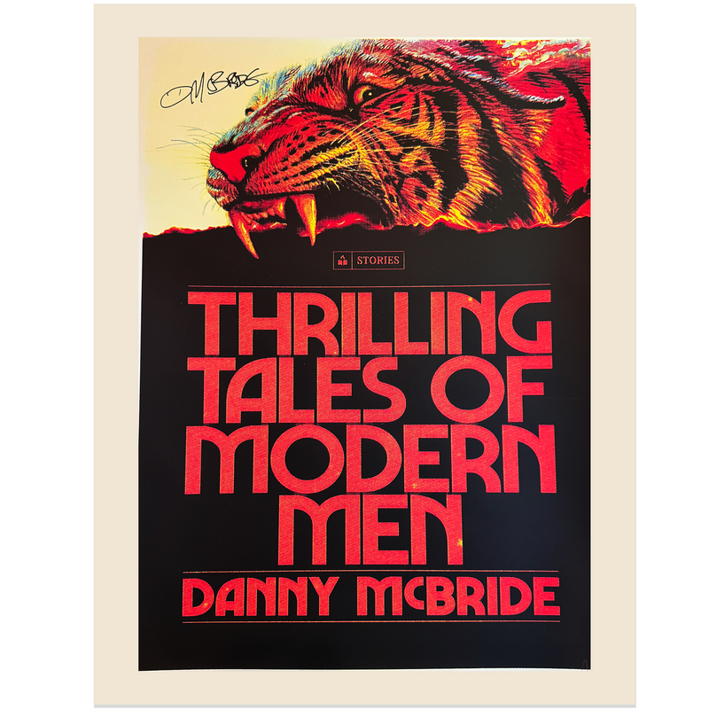 THRILLING TALES - HAND SCREEN PRINTED POSTER *AUTOGRAPHED*