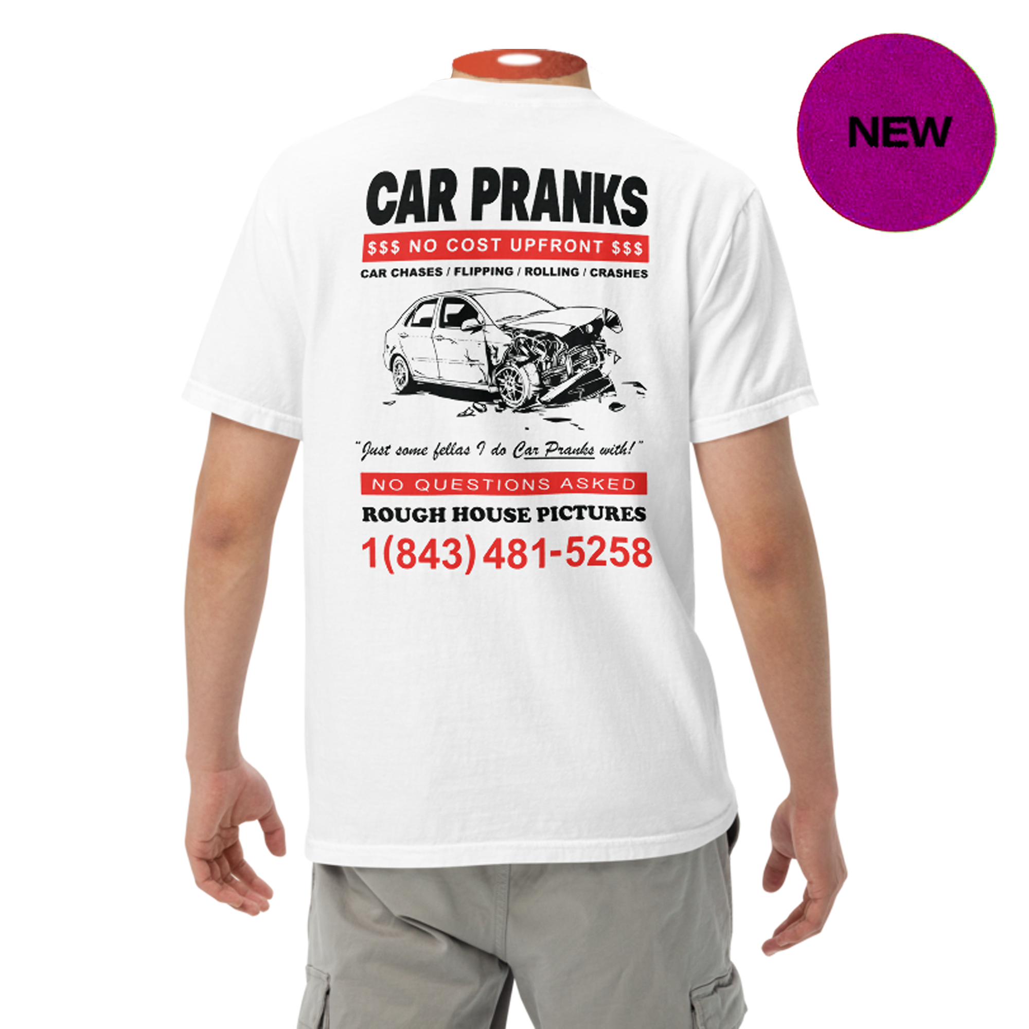 CAR PRANKS TEE (WHITE)