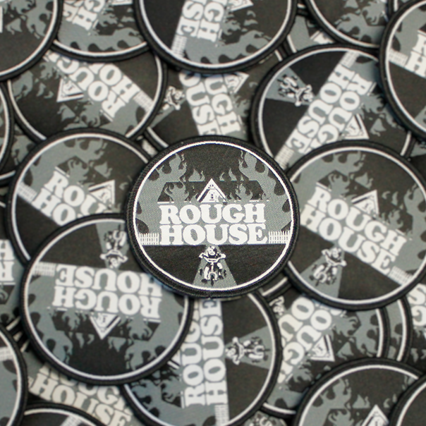 ROUGH HOUSE WOVEN PATCH -GREY *DISCONTINUED*