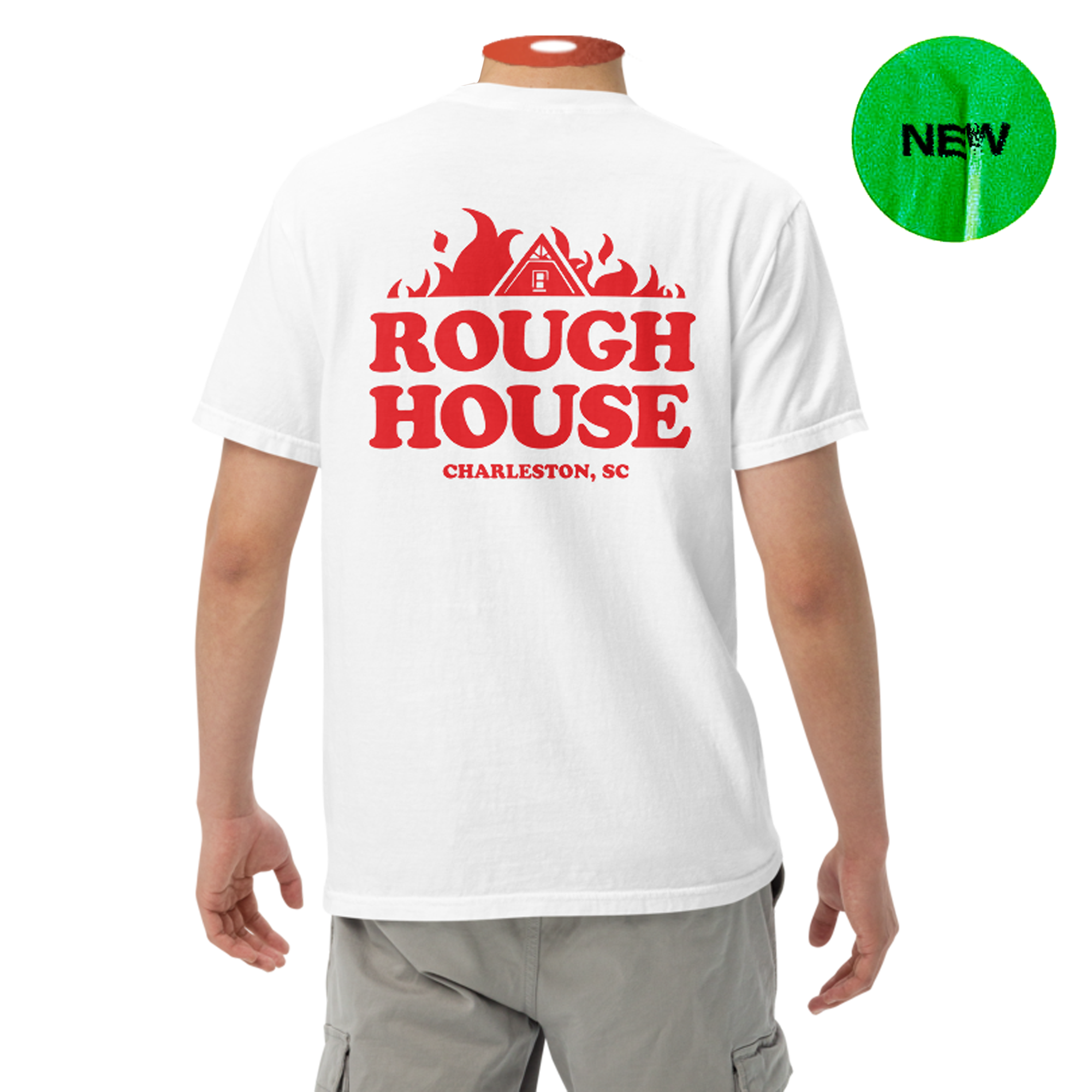 ROUGH HOUSE ROOF'S ON FIRE TEE