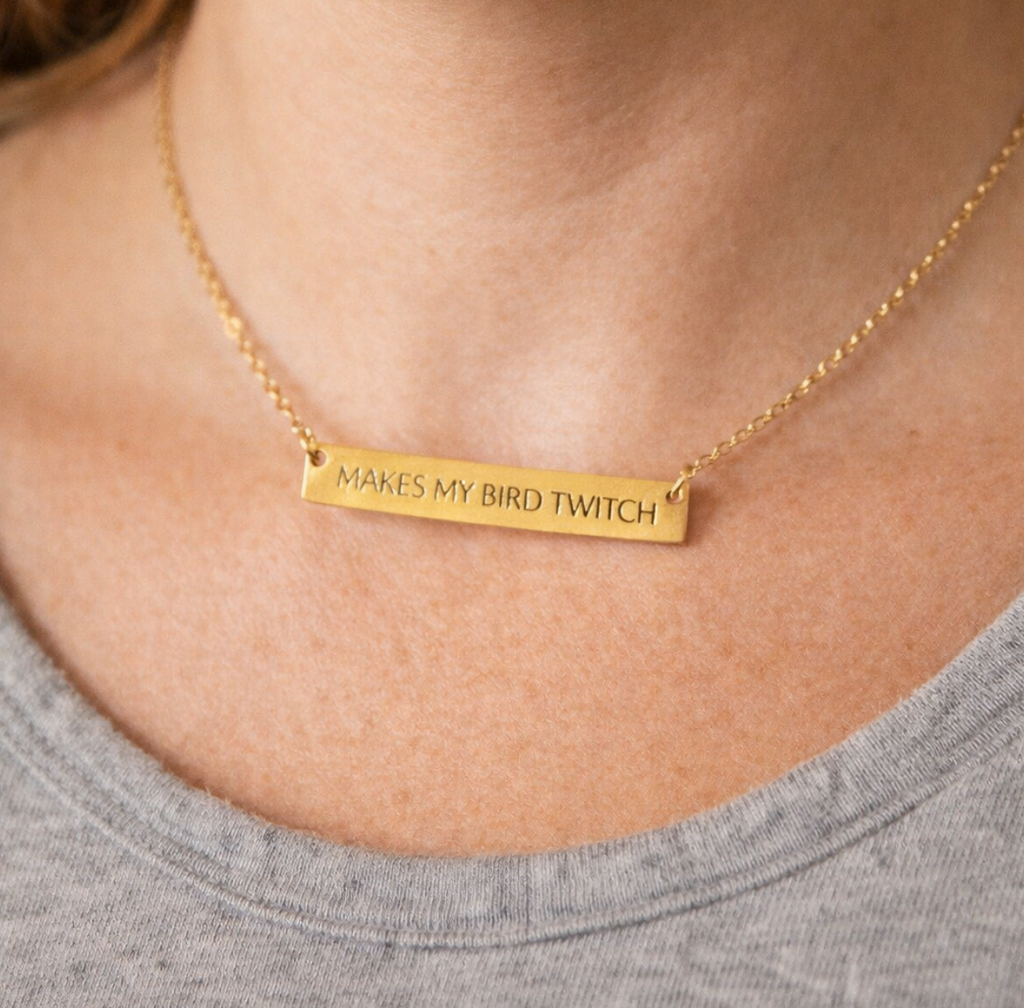 JUDY GEMSTONE "MAKES MY BIRD TWITCH" NECKLACE