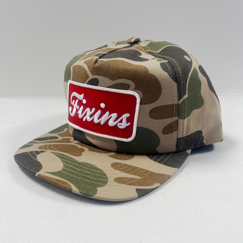 FIXIN'S SNAPBACK CAMPER HAT - CAMO ALTERNATE