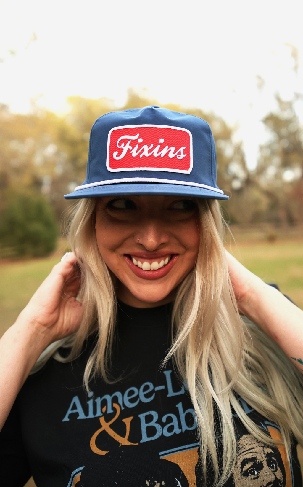 FIXIN'S SNAPBACK ROPE HAT - BLUE