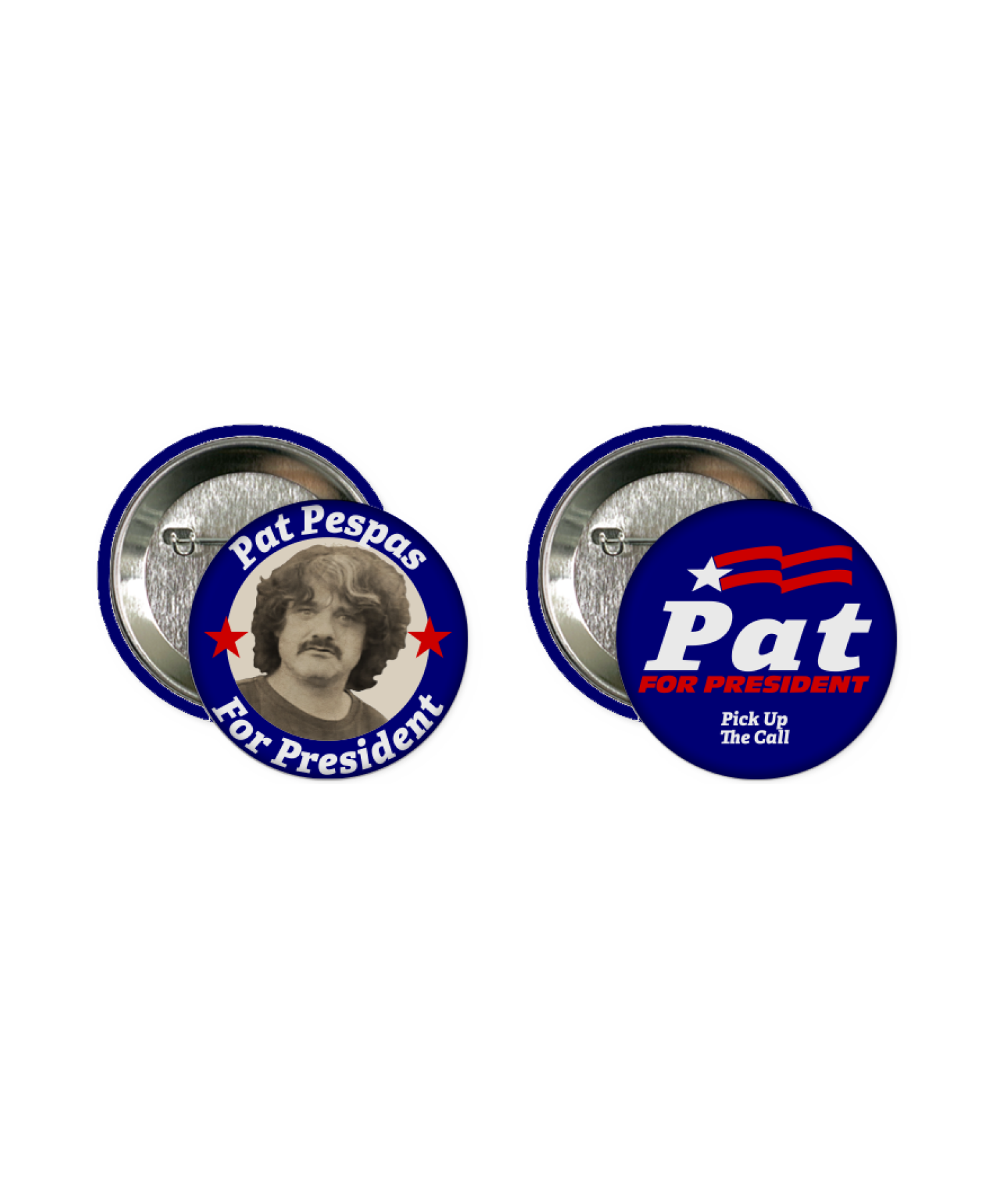 Pat Campaign Buttons (Pack of 2)