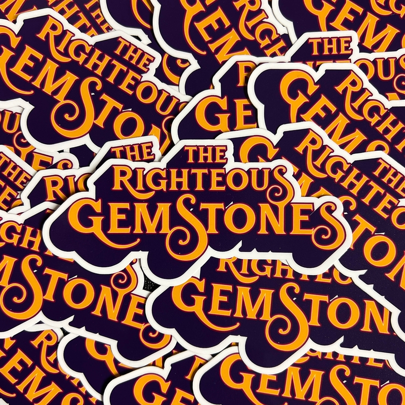 THE RIGHTEOUS GEMSTONES LOGO STICKER