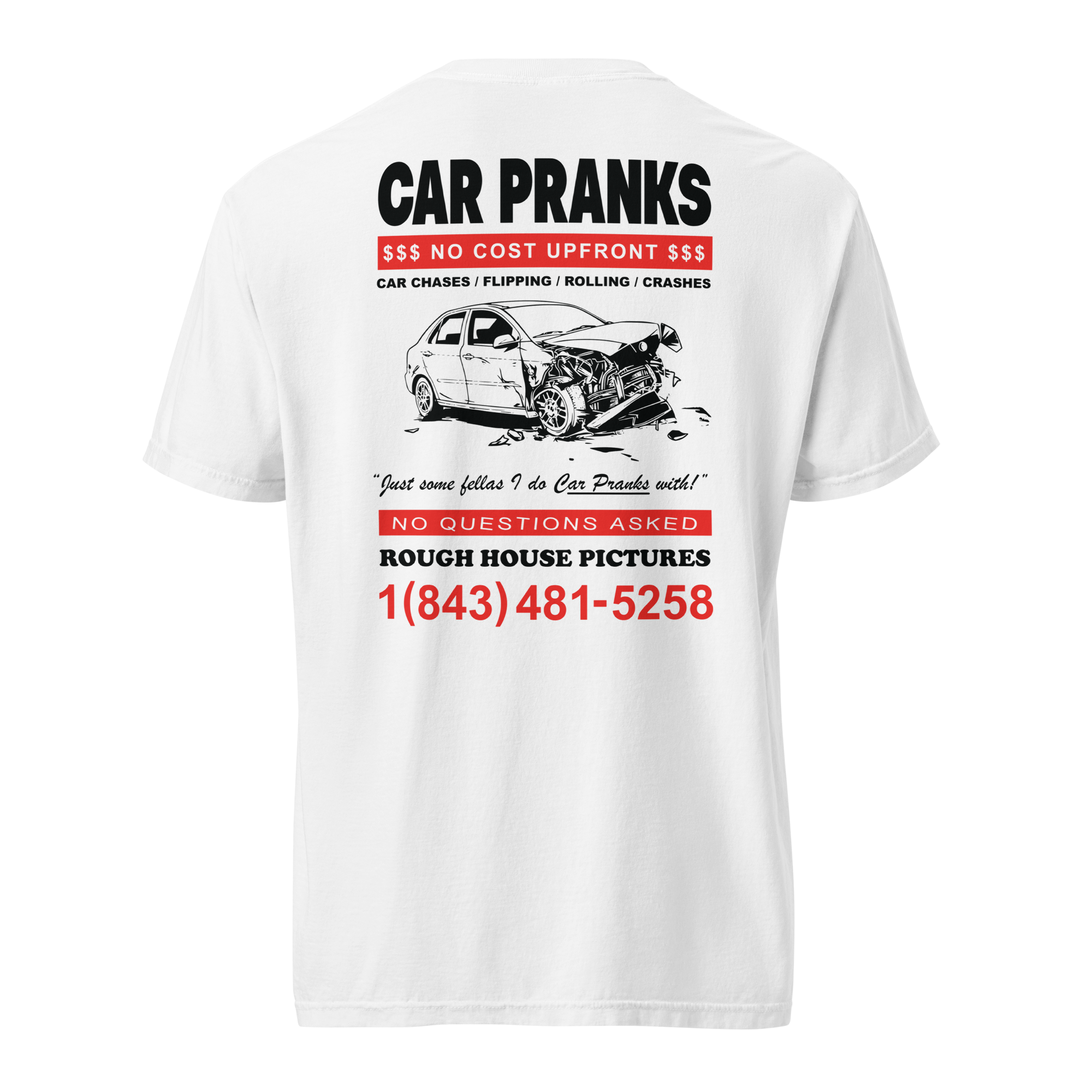 CAR PRANKS TEE (WHITE)